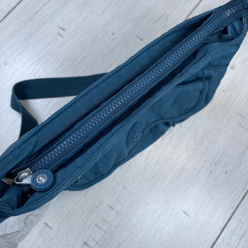 Kipling Crossbody Bag Teal Blue S/M Excellent Nylon Travel Shoulder Bag - Picture 7 of 16
